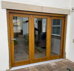 Light Oak Bifold Front Door